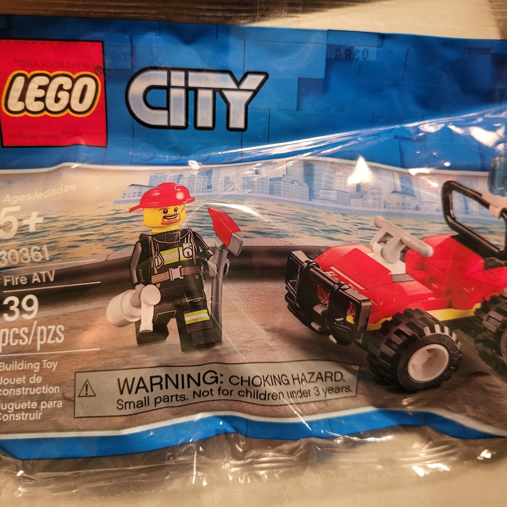 LEGO City Fire ATV Set with Red and Black Colors